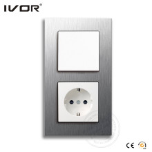Ivor Electrical Wall Switch with German Socket OEM / ODM